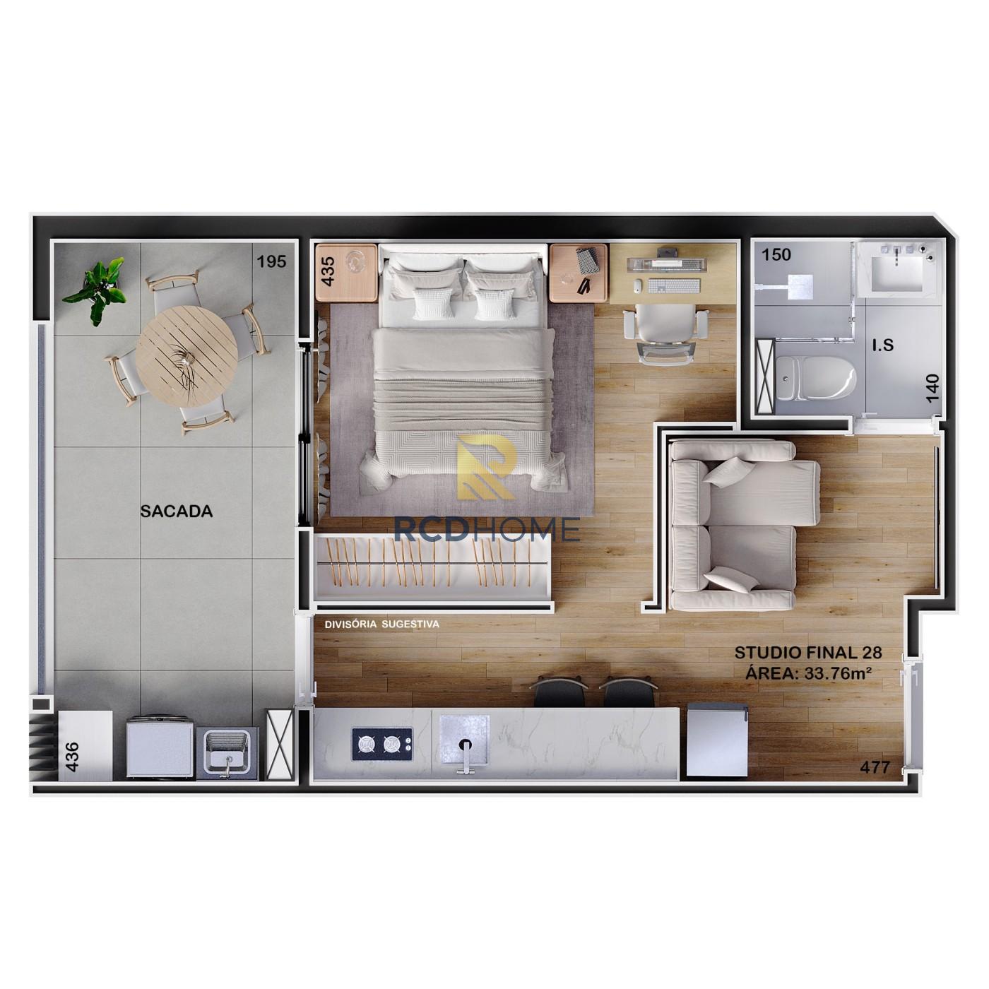 Apartamento, 1 quarto, 28 m² - Foto 6