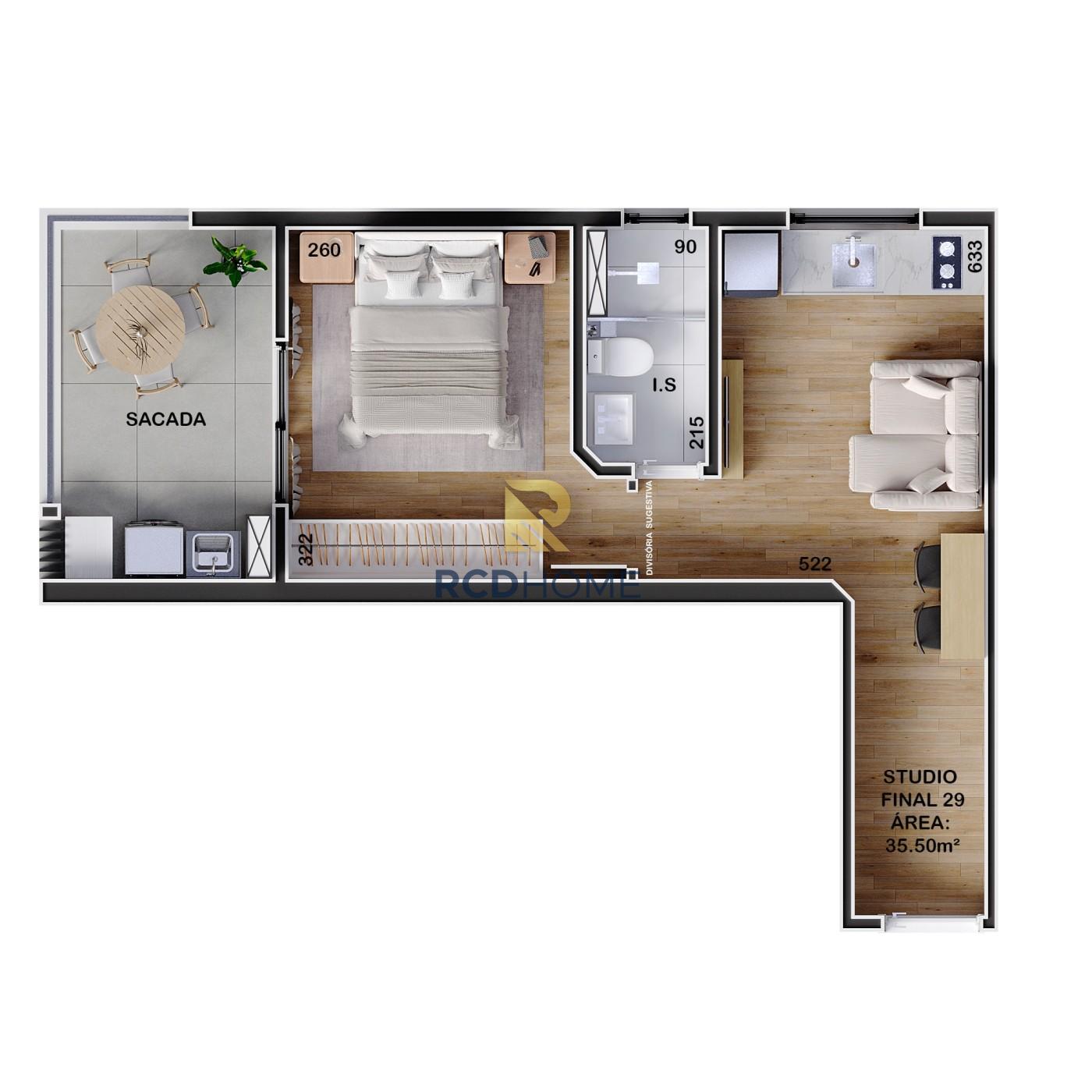 Apartamento, 1 quarto, 28 m² - Foto 7