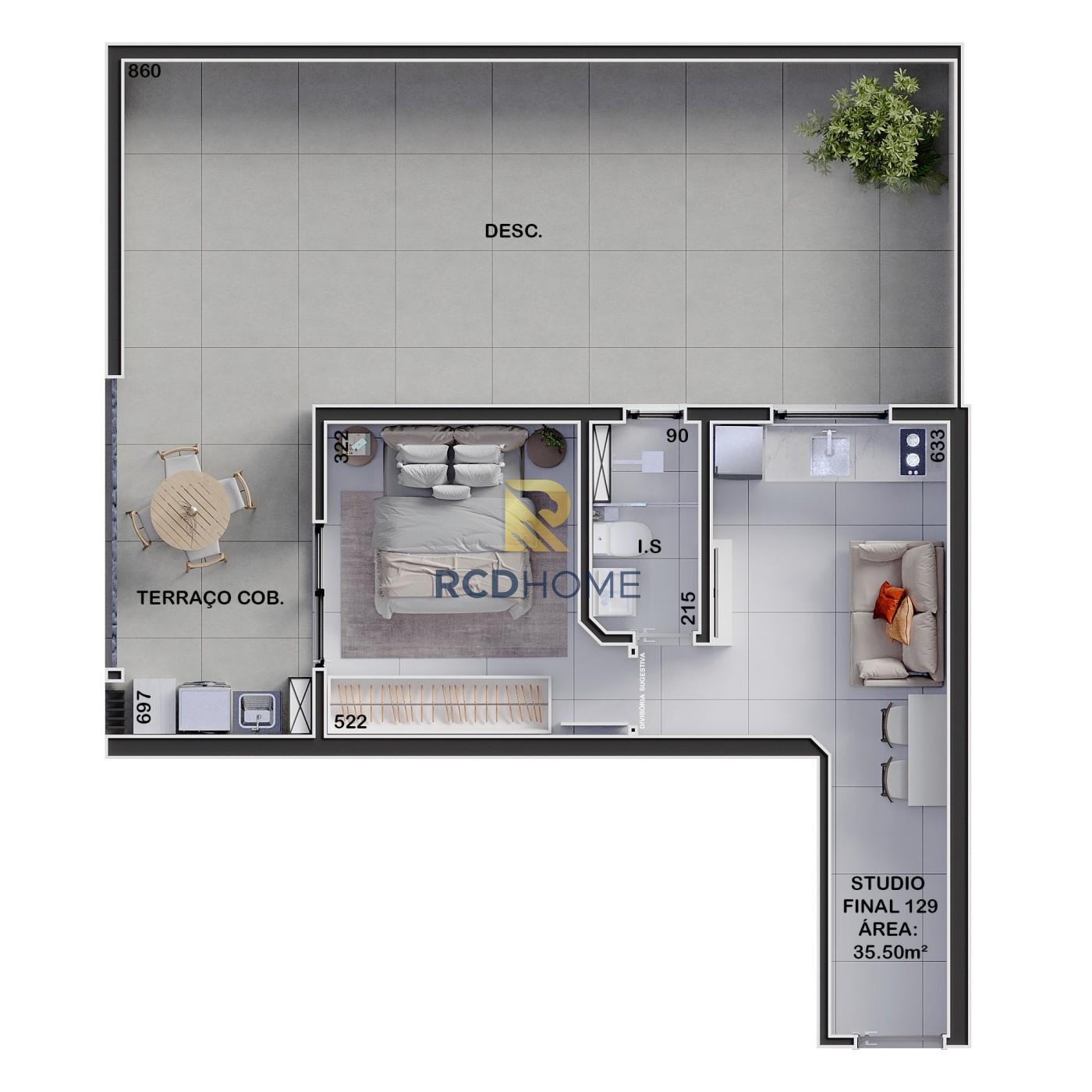 Apartamento, 1 quarto, 28 m² - Foto 12